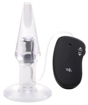 Прозрачная пробка с вибрацией VIBRATING PLUG JAMMY JELLY ANAL POINT OF PLEASURE MEDIUM - 14,5 см., Toyz4lovers