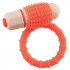 Оранжевое эрекционное виброкольцо с пупырышками NEON EUPHORIA CLITORAL RING ORANGE, Dream Toys