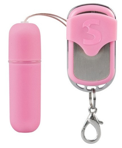 Вибропуля  Remote Vibrating Bullet розового цвета, Shots Media BV