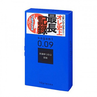 Утолщенные презервативы Sagami 0.09 Natural - 10 шт., Sagami