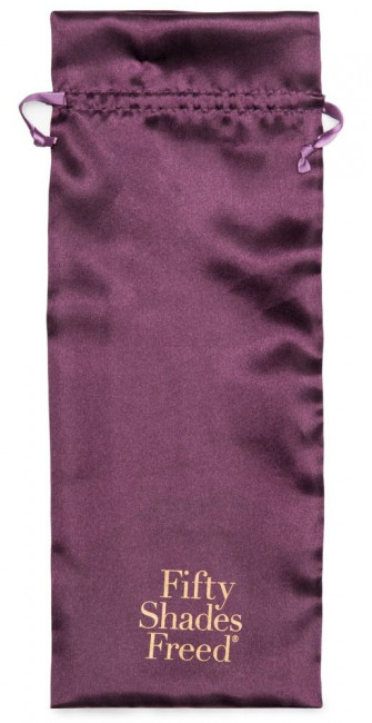 Фиолетовый вибратор Come to Bed Rechargeable Slimline G-Spot Rabbit Vibrator - 22,2 см., Fifty Shades of Grey