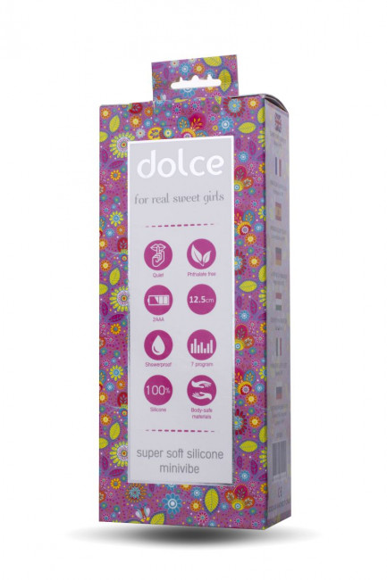 Розовый мини-вибратор Dolce Jaden - 12,5 см., ToyFa