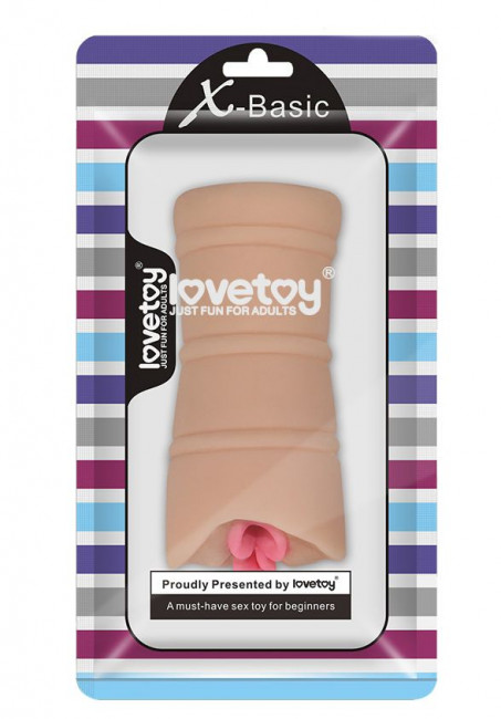 Телесный мастурбатор-вагина с вибрацией X-Basic Pocket Pussy, Lovetoy