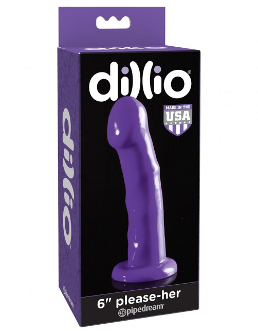 Фиолетовый фаллоимитатор на присоске 6" Please-Her - 16,5 см., Pipedream