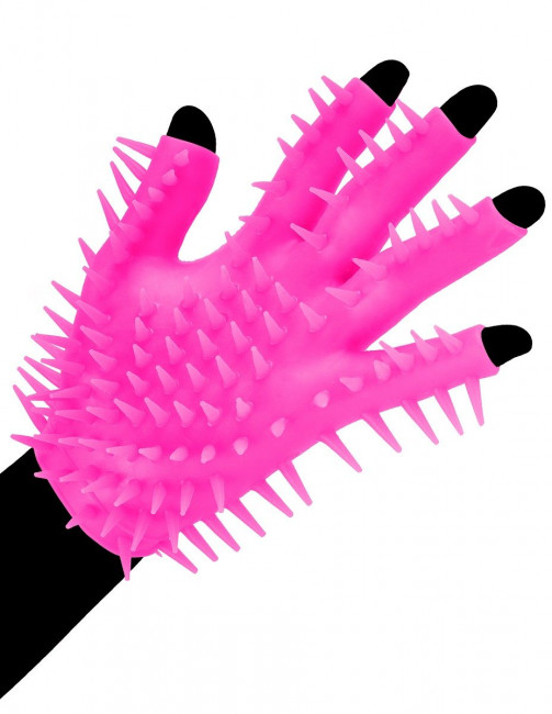 Розовая перчатка для мастурбации Luv Glove, Pipedream