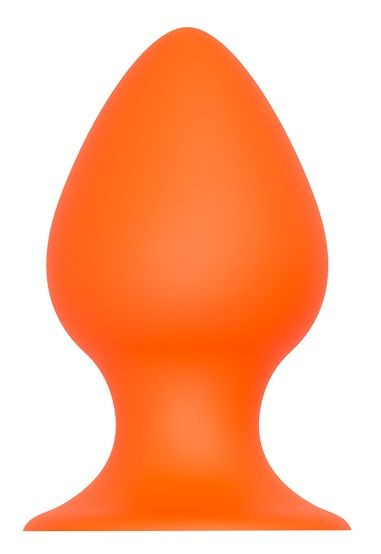 Оранжевая анальная пробка PLUG WITH SUCTION CUP - 11,6 см. , Dream Toys Оранжевая анальная пробка PLUG WITH SUCTION CUP - 11,6 см. , Dream Toys
