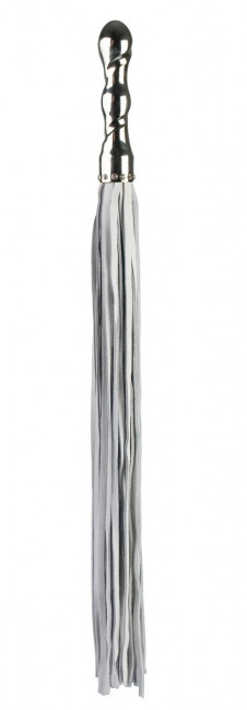 Белая плетка Luxury Whip 18k-Whitegold plated White с покрытой белым золотом рукоятью, Shots Media BV Белая плетка Luxury Whip 18k-Whitegold plated White с покрытой белым золотом рукоятью, Shots Media BV