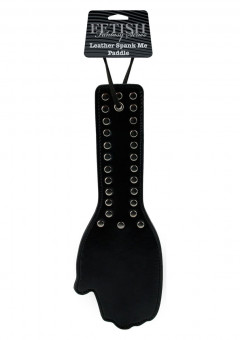 Чёрная шлёпалка в форме ладошки  SPANK ME PADDLE - 28,5 см., Pipedream