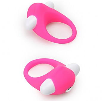 Розовое эрекционное кольцо LIT-UP SILICONE STIMU RING 6, Dream Toys