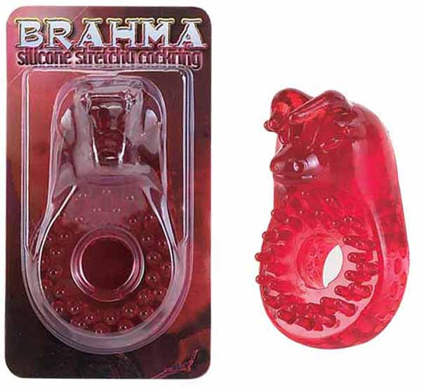 Красное эрекционное кольцо BRAHMA, Gopaldas
