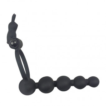 Эрекционное кольцо с анальным стимулятором Cockring and Anal Pleasure, Bior toys