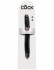Чёрный двусторонний фаллоимитатор 12" Slim Double Dildo - 30 см., Pipedream Чёрный двусторонний фаллоимитатор 12" Slim Double Dildo - 30 см., Pipedream