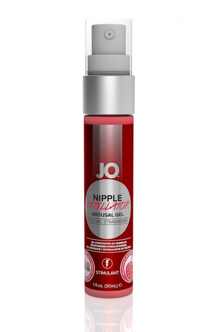 Возбуждающий гель JO Nipple Titillator Electric Strawberry - 30 мл., System JO Возбуждающий гель JO Nipple Titillator Electric Strawberry - 30 мл., System JO