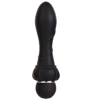 Чёрный вибромассажер для анальной стимуляции PURRFECT SILICONE ANAL VIBRATOR BLACK - 12,7 см., Dream Toys
