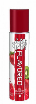 Лубрикант Wet Flavored Kiwi Strawberry с ароматом киви и клубники - 30 мл., Wet International Inc.