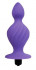 Фиолетовая анальная вибровтулка конической формы - 10 см., Bior toys