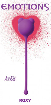 Фиолетовый вагинальный шарик Emotions Roxy, Lola toys