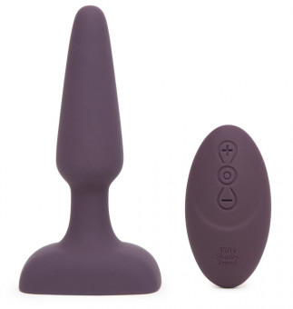 Фиолетовая вибровтулка Feel So Alive Rechargeable Vibrating Pleasure Plug - 14 см., Fifty Shades of Grey