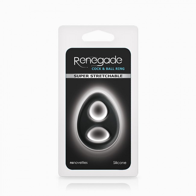 Эрекционное кольцо с двумя отверстиями Renegade Romeo Soft Ring, NS Novelties