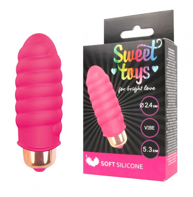Розовая вибропуля Sweet Toys - 5,3 см., Bior toys Розовая вибропуля Sweet Toys - 5,3 см., Bior toys