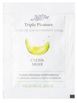 Эликсир для интимного ухода Triple Pleasure "Медовая дыня" - 3 мл. Эликсир для интимного ухода Triple Pleasure "Медовая дыня" - 3 мл.