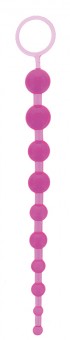 Фиолетовая анальная цепочка ORIENTAL JELLY BUTT BEADS 10.5 PURPLE - 26,7 см., NMC