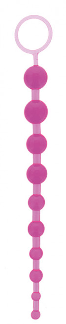 Фиолетовая анальная цепочка ORIENTAL JELLY BUTT BEADS 10.5 PURPLE - 26,7 см., NMC