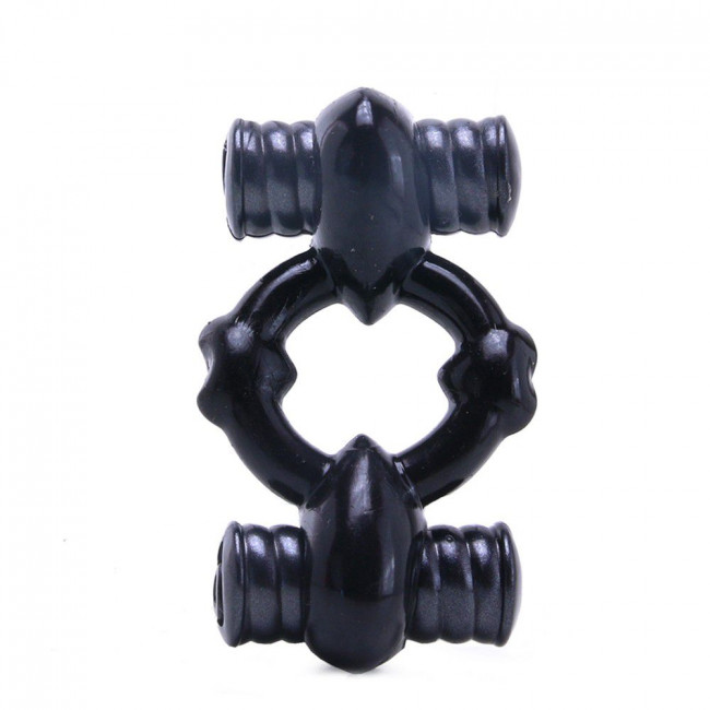 Эрекционное кольцо с двумя вибраторами TLC All Nighter Dual Wireless Cock Ring, Topco Sales