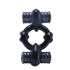 Эрекционное кольцо с двумя вибраторами TLC All Nighter Dual Wireless Cock Ring, Topco Sales
