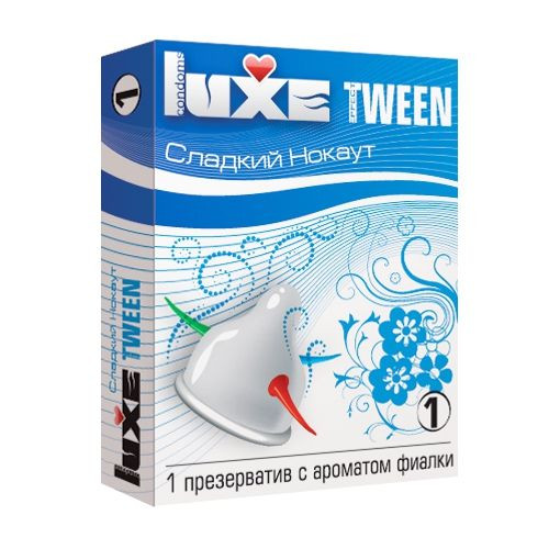 Презерватив Luxe Tween "Сладкий нокаут" с ароматом фиалки - 1 шт., Luxe Презерватив Luxe Tween "Сладкий нокаут" с ароматом фиалки - 1 шт., Luxe