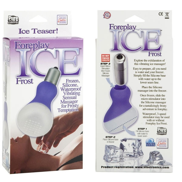 Вибромассажер с замораживающейся насадкой Foreplay Ice Frost Massagers, California Exotic Novelties Вибромассажер с замораживающейся насадкой Foreplay Ice Frost Massagers, California Exotic Novelties