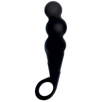 Чёрный анальный стимулятор ASSY THE MAGGOT SILICONE - 14,5 см., Toyz4lovers