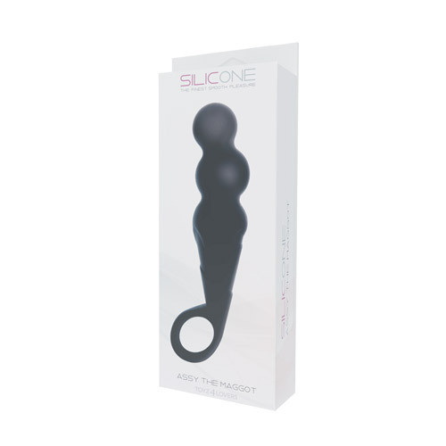 Чёрный анальный стимулятор ASSY THE MAGGOT SILICONE - 14,5 см., Toyz4lovers