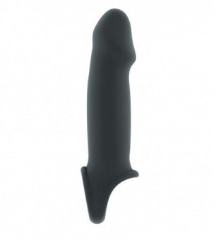 Серая насадка с подхватом Stretchy Penis Extension No.33, Shots Media BV