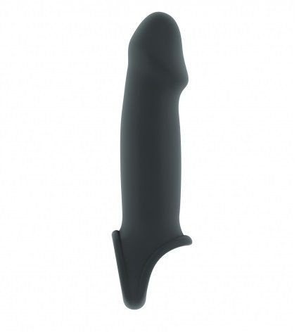 Серая насадка с подхватом Stretchy Penis Extension No.33, Shots Media BV