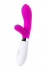 Розовый силиконовый вибратор с клиторальным стимулятором A-Toys Mady - 20,4 см., A-toys