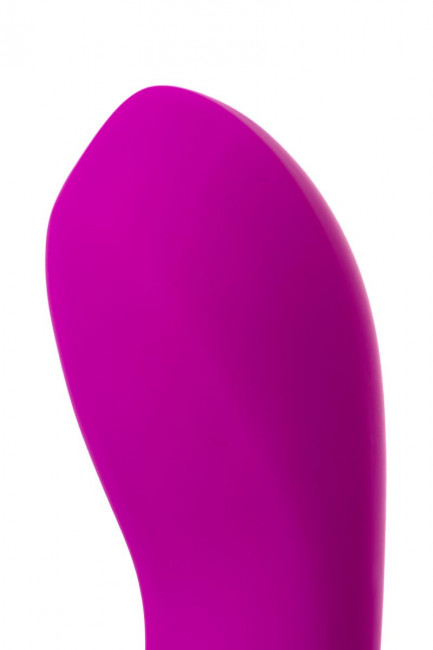 Розовый силиконовый вибратор с клиторальным стимулятором A-Toys Mady - 20,4 см., A-toys