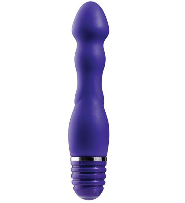 Фиолетовый вибромассажер для анальной стимуляции PURRFECT SILICONE ANAL VIBE - 15 см., Dream Toys Фиолетовый вибромассажер для анальной стимуляции PURRFECT SILICONE ANAL VIBE - 15 см., Dream Toys