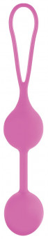 Розовые вагинальные шарики Pleasure Love Balls, Shots Media BV