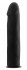 Чёрный страпон Deluxe Silicone Strap On 8 Inch - 20 см., Shots Media BV