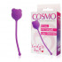 Фиолетовый вагинальный шарик с ушками Cosmo, Bior toys