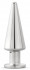 Серебристая анальная пробка Sinner Metal Pointy Buttplug - 11,5 см. Серебристая анальная пробка Sinner Metal Pointy Buttplug - 11,5 см.