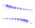 Фиолетовая анальная цепочка X-10 BEADS - 28 см., California Exotic Novelties Фиолетовая анальная цепочка X-10 BEADS - 28 см., California Exotic Novelties