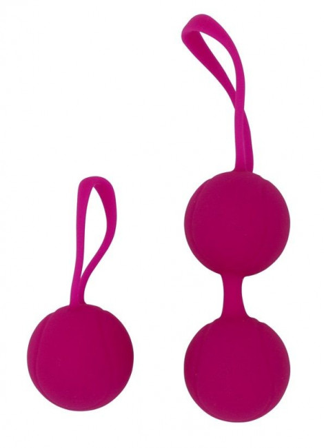 Ярко-розовый набор для тренировки вагинальных мышц Kegel Balls, RestArt