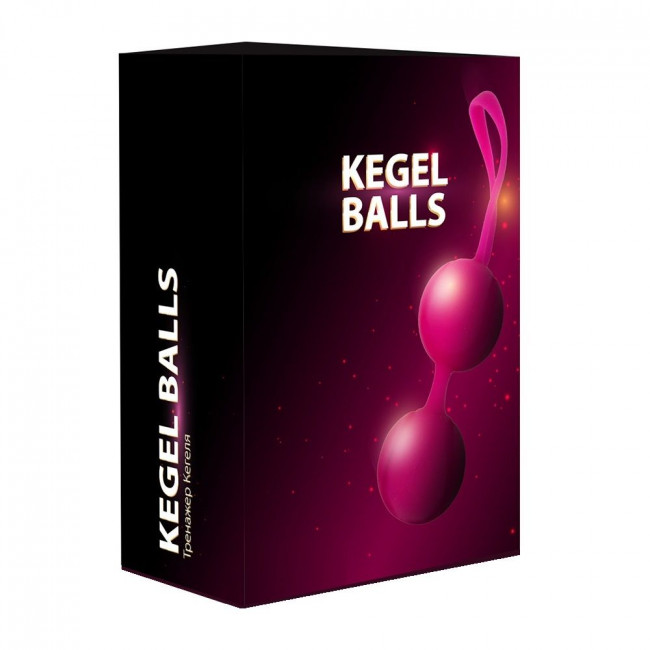 Ярко-розовый набор для тренировки вагинальных мышц Kegel Balls, RestArt
