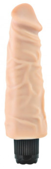 Телесный вибратор-реалистий Mr.Baton Soft №13 - 19 см., ToyFa