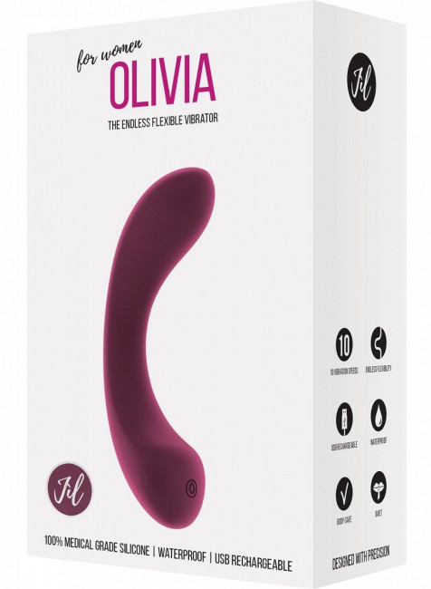 Розовый гнущийся вибратор Olivia - 15,6 см., Shots Media BV Розовый гнущийся вибратор Olivia - 15,6 см., Shots Media BV