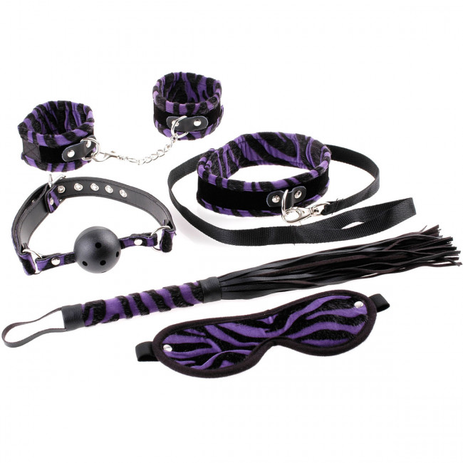 Набор для бондажа Animal Instinct 5-Piece Bondage Kit, Pipedream Набор для бондажа Animal Instinct 5-Piece Bondage Kit, Pipedream