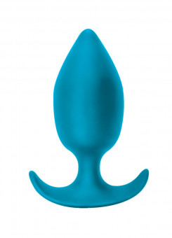 Бирюзовая анальная пробка Insatiable - 10,5 см., Lola toys
