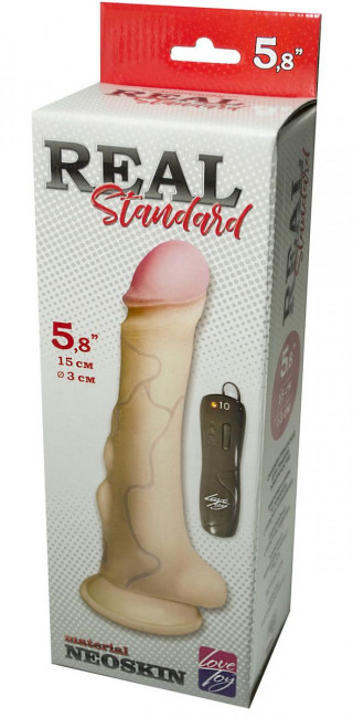 Вибратор REAL Standard с наплывами - 15 см., LOVETOY (А-Полимер) Вибратор REAL Standard с наплывами - 15 см., LOVETOY (А-Полимер)